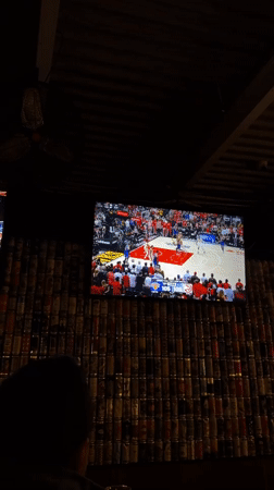 Late-night basketball viewing at New York bar draws patrons