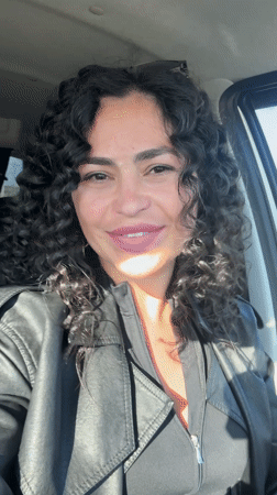 Woman drives through Russian town in early morning hours