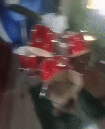 Drummer performs in church hall, Umuode Nigeria