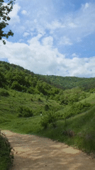 Scenic valley path captured on video in Brestnik, Bulgaria