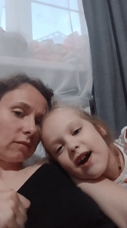Mother and child's afternoon documented in Yekaterinburg apartment