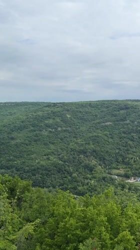 Morning footage captures Tsarevets Fortress views in Veliko Tarnovo