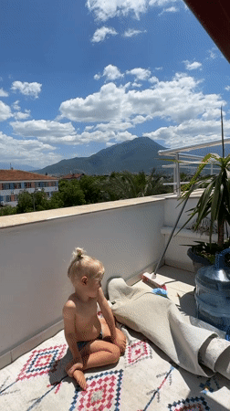 Morning domestic life documented in Fethiye, Turkey
