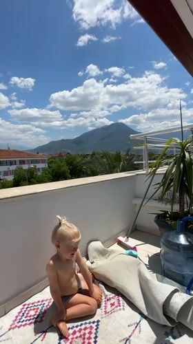 Morning domestic life documented in Fethiye, Turkey