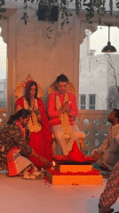 Wedding ceremony documented in Dubai with traditional attire