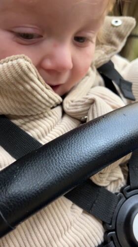 Family visits Italian zoo with toddler viewing exotic animals