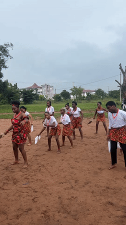 Traditional dance performance in Ihiagwa, Nigeria