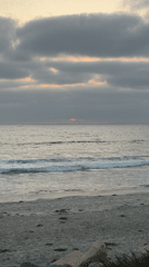 Sunset recorded at San Diego beach early morning