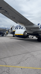Aircraft spotted parked at Sofia Airport tarmac Wednesday morning