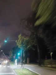 Evening drive through Vienna's 5th district streets