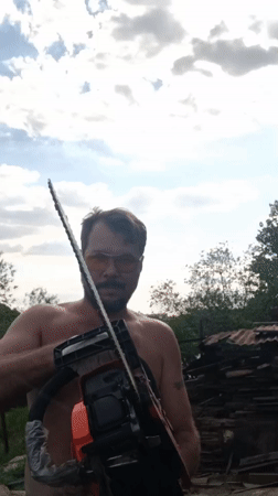 Chainsaw, torch activities recorded in Russian village Saturday