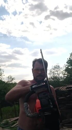 Chainsaw, torch activities recorded in Russian village Saturday