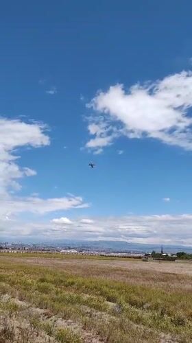 Spring morning aircraft activity documented near Zvartnots Airport Armenia