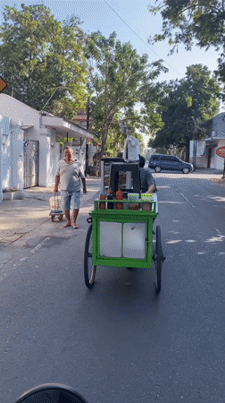 Street life and landmarks around Kediri City, Indonesia