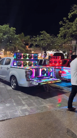 Food, live music, and tricked-out trucks on a Ko Samui night