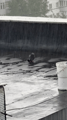 Rainy morning scenes captured in Naberezhnye Chelny, Russia