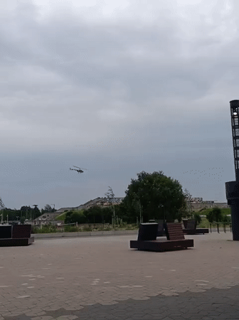 Helicopter activity and urban exploring around Tallinn's waterfront