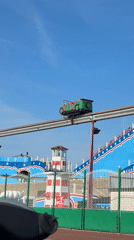 Convertible drive captures Great Yarmouth landmarks and amusement park