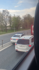 Emergency vehicle spotted parked roadside in Solnechnogorsk, Russia