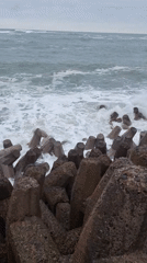 Arica's coast and streets on a grey afternoon