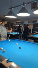 Evening pool games at Sliven billiard hall