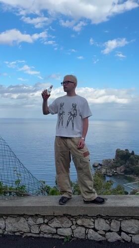 Tourists spotted at scenic Taormina locations Friday afternoon