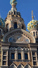 Tourists explore Saint Petersburg landmarks during afternoon sightseeing