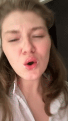 Woman's evening skincare routine documented in Kazan apartment
