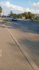 Everyday street activity in Semey, Kazakhstan, mid-morning