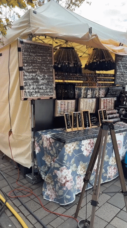 Street fair underway in Radevormwald with rides, stalls, and food