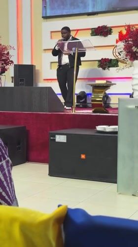Man delivers church speech in Nigeria Sunday morning