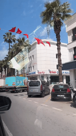 Street scene captured on video in Fethiye, Turkey