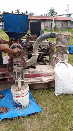 Rural Indonesian villages document rice milling, tropical flora morning scenes