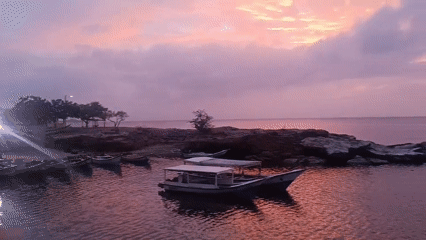 Sunset memories captured at Juan Griego harbor, Venezuela