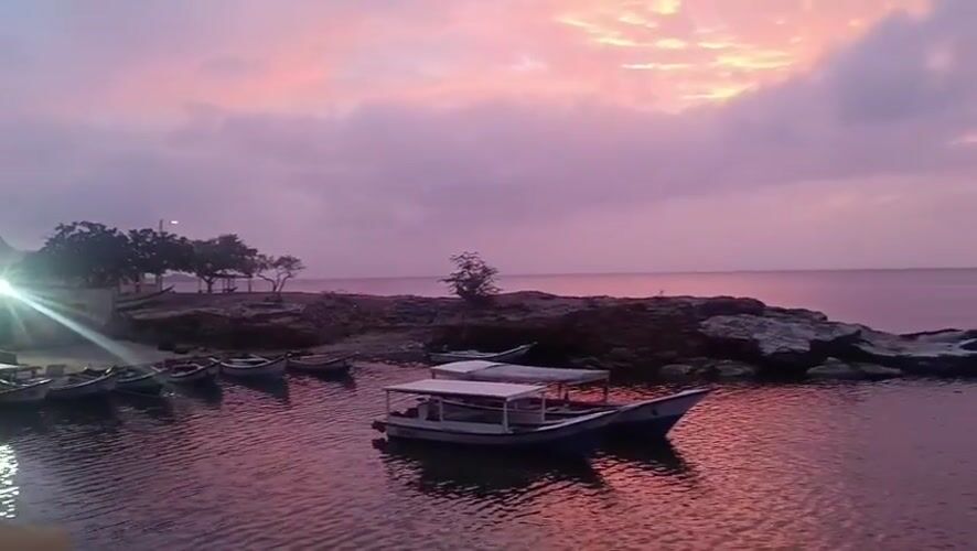 Sunset memories captured at Juan Griego harbor, Venezuela