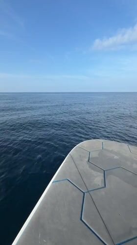 Boat journey recorded on calm Maldivian waters