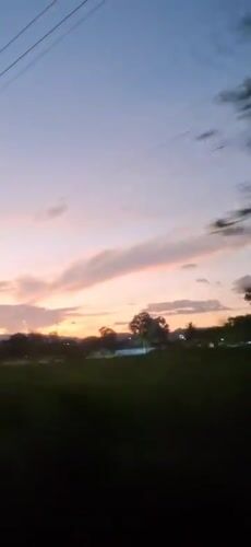 Sunset captured on video in Vallecito, Venezuela