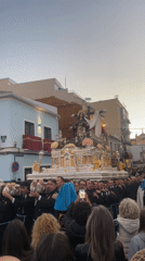 Virgin Mary procession moves through Málaga streets