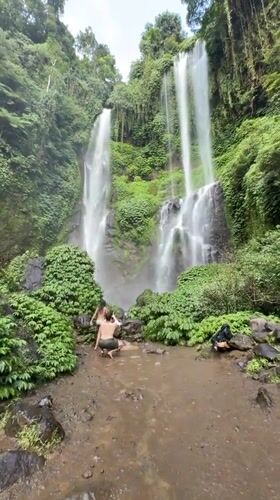 Morning visit to Gitgit Waterfall, Sawan, North Bali