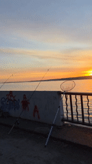 Sunset moments captured along Kama River in Chaikovsky, Russia