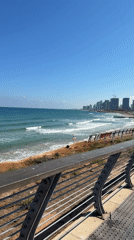Early morning scenes from Tel Aviv beachfront and local establishments
