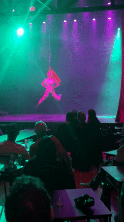 Theater performance filmed by audience member in Buenos Aires