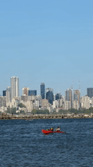 Late-night beach recreation observed across Vancouver waterfront