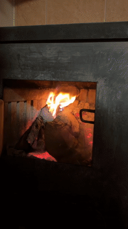 Wood stove fire documented in rural Bulgarian village