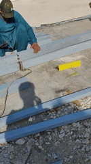 Construction workers conduct morning building activities at Jeddah coastal site