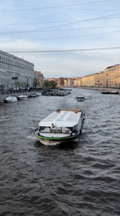 Saint Petersburg river and street scenes captured near cathedral