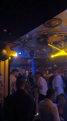 Nightclub scene captured by witnesses in Targovishte, Bulgaria
