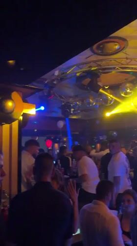 Nightclub scene captured by witnesses in Targovishte, Bulgaria