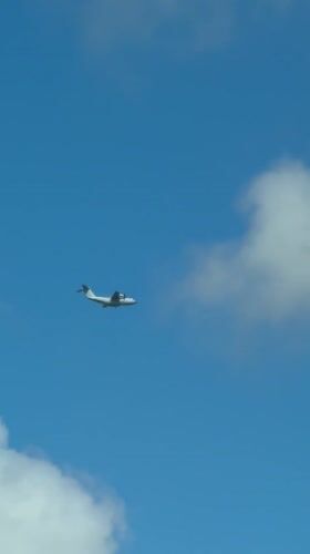 Military transport aircraft spotted over Broadland, UK