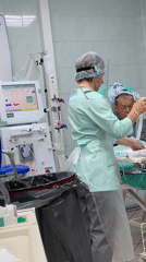 Dialysis care underway at a Chaikovsky medical facility